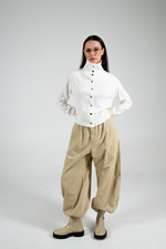 Брюки вельвет о-силуэта