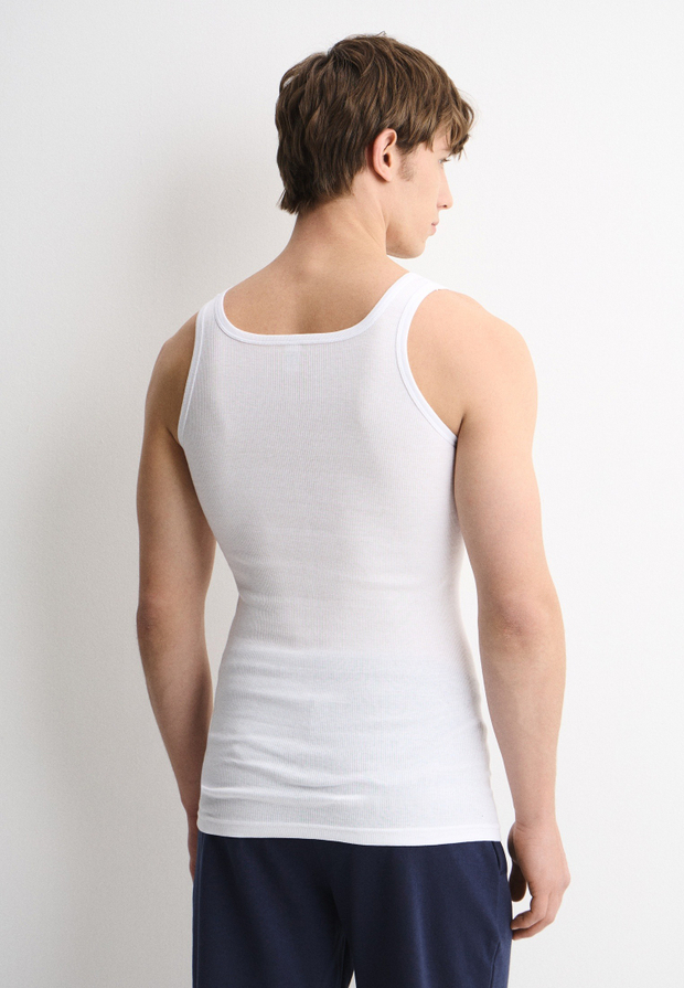 Майка мужская белый