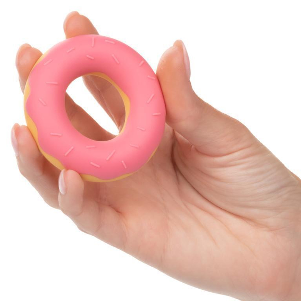 Эрекционное кольцо в форме пончика Dickin’ Donuts Silicone Donut Cock Ring (Цвет: розовый)