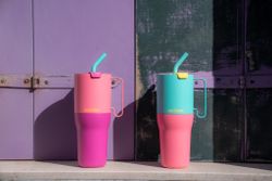 Термостакан Klean Kanteen Rise Tumbler 26oz Straw Lid (770 мл) Turquoise Kaleidoscope