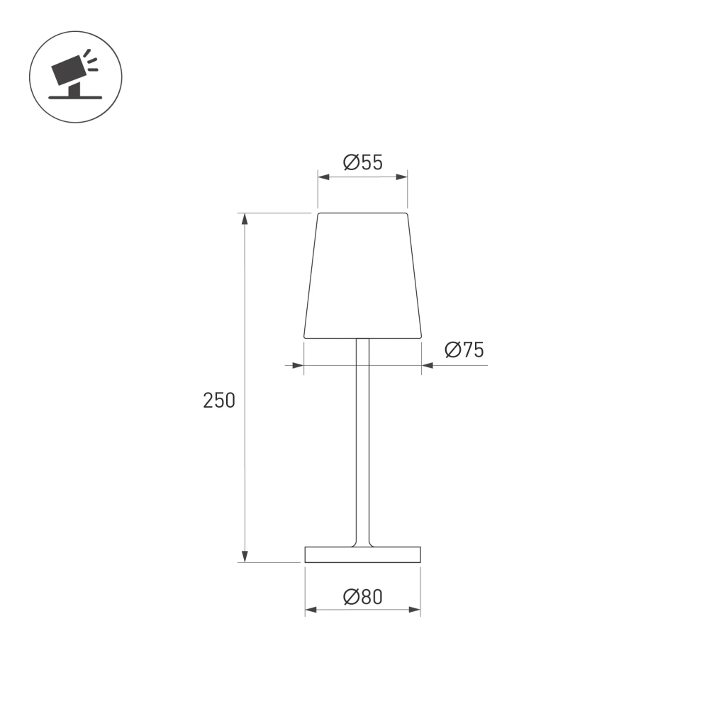 Светильник SP-DAISY-TAB-1.5W Warm3000-MIX (SD, 90 deg) (Arlight, IP54 Металл, 2 года) 056081