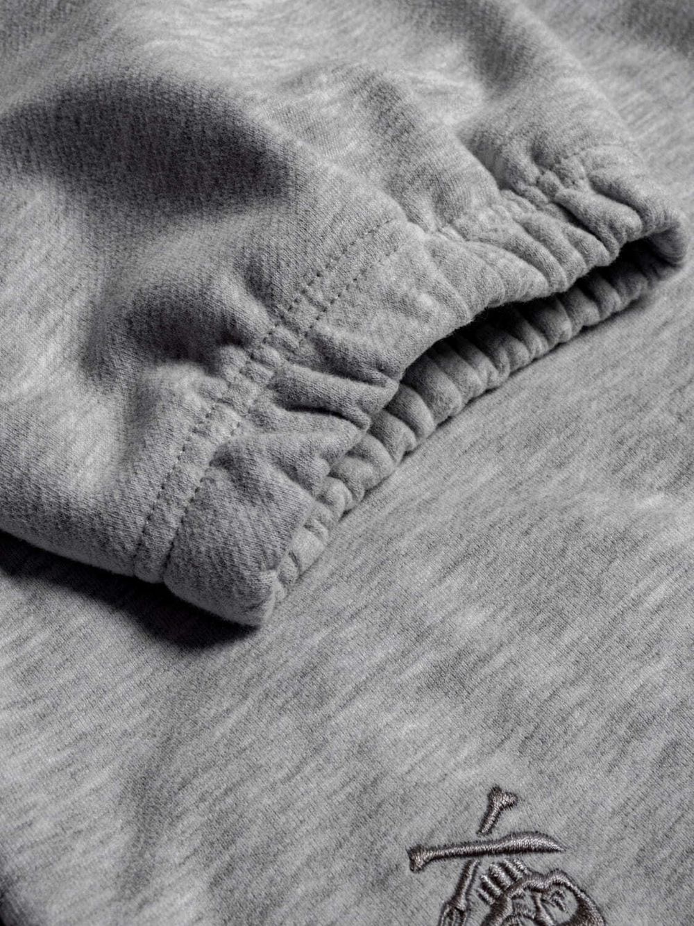 Брюки Hardlunch Logo оверсайз меланж серые