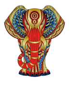 Деревянный пазл Eureka Rainbow Wooden Puzzle Elephant