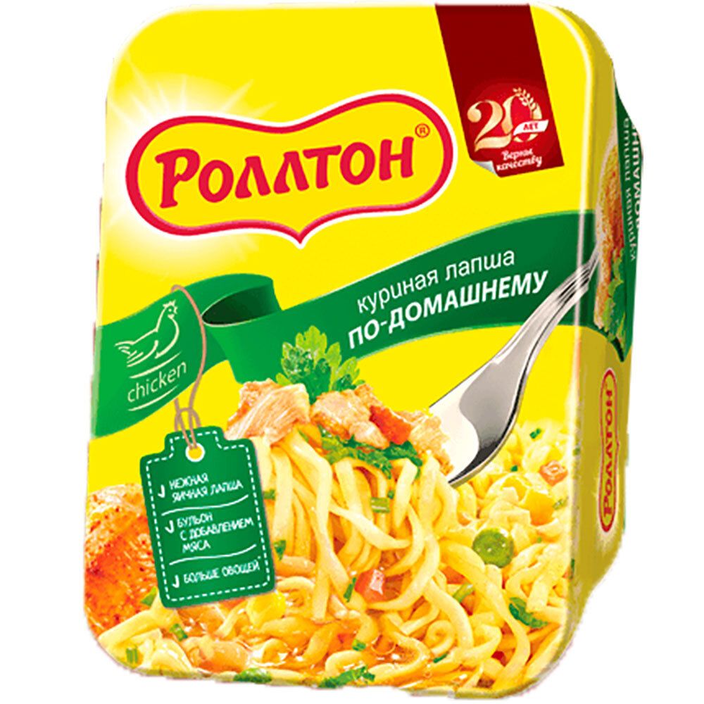 Лапша Роллтон, курица, 90 гр