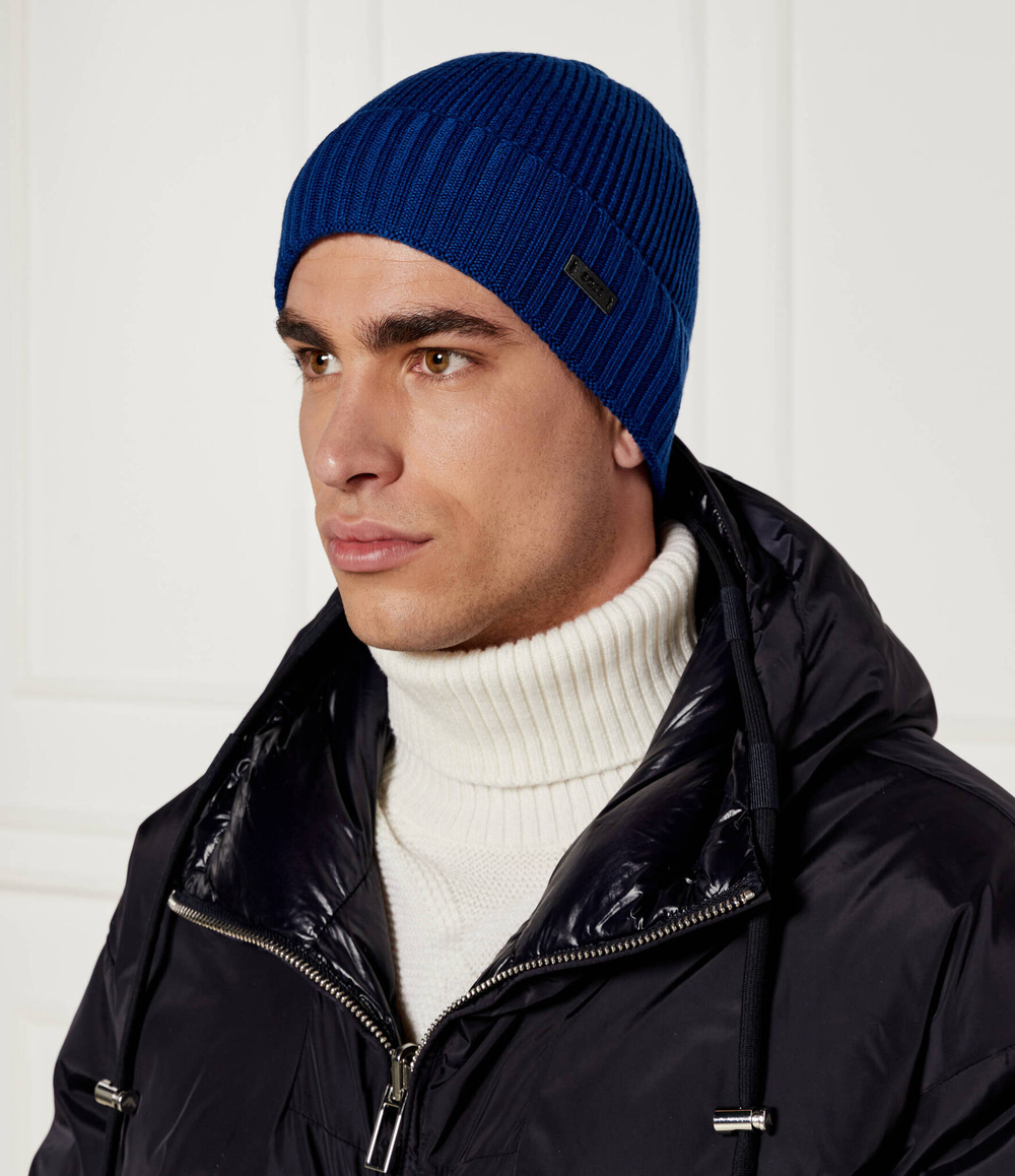 Хлопковая шапка Fati BOSS BLACK - темно-синий(50495306)