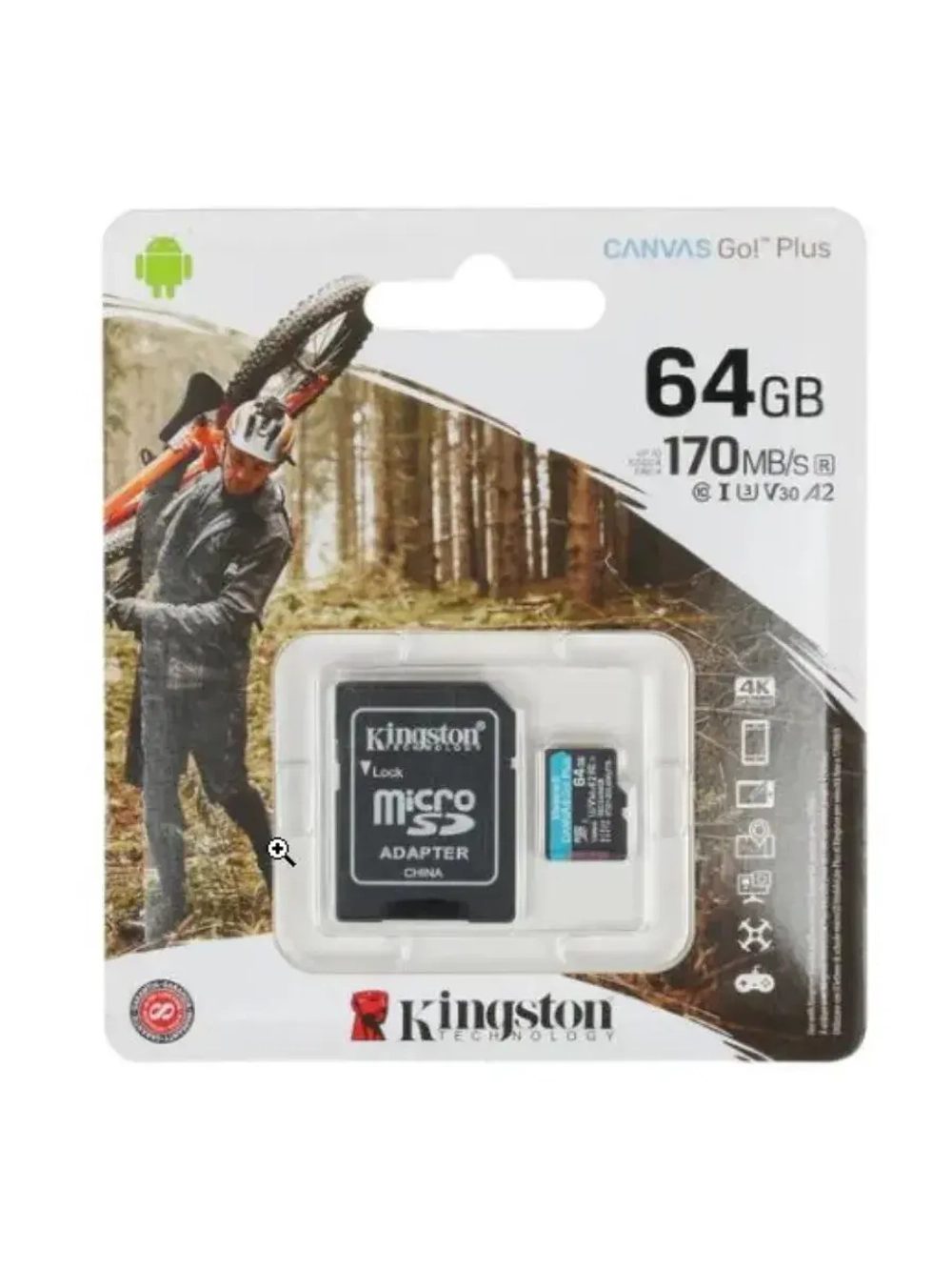 Карта памяти Canvas Go! Plus SDCG3/64GB microSDXC 64 ГБ