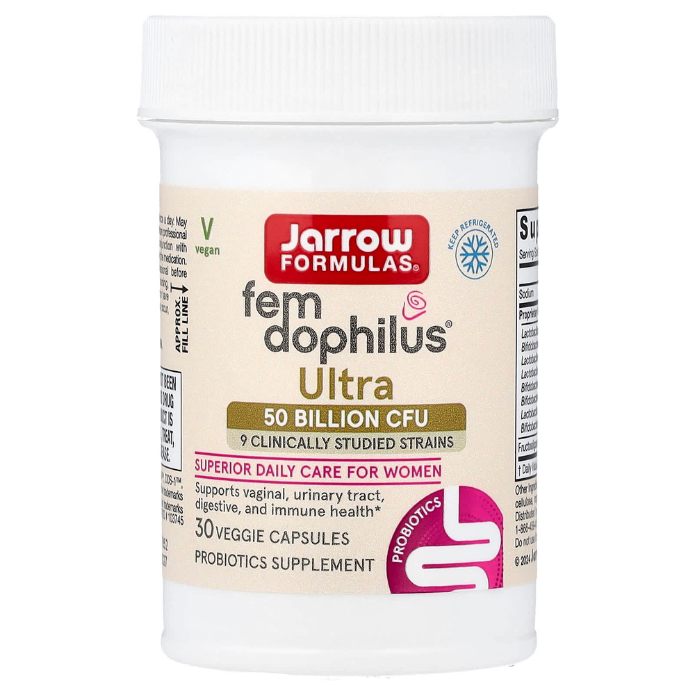 Jarrow Formulas, Fem-Dophilus® Ultra, 30 растительных капсул