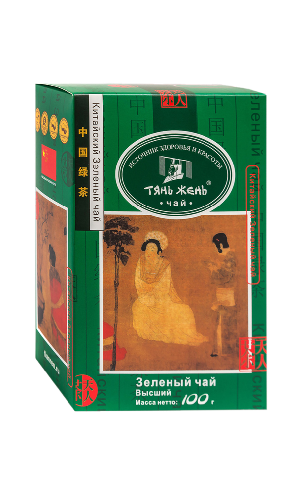 Чай Тянь Жень китайский зеленый листовой 100 гр