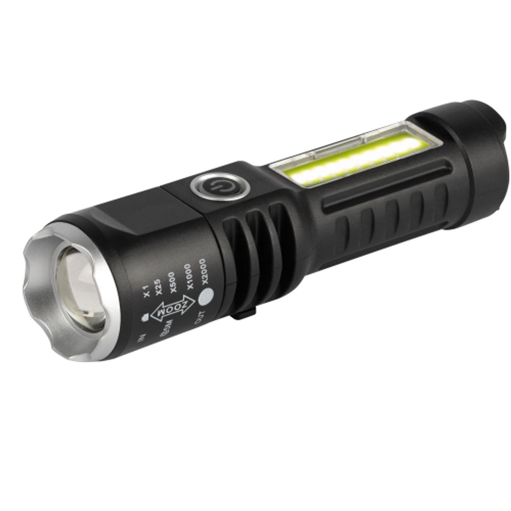 Светодиодный фонарь ЭРА UA-403 универсальный аккумуляторный 5 Вт LED + 3 Вт COB оптический Zoom 4 режима USB type C | Универсальные  фонари