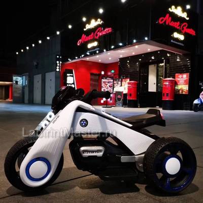 Детский электромотоцикл "Cool Moto" BDQ6188 белый