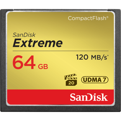 Карта памяти SanDisk CF Extreme 64 GB 120 MB/s