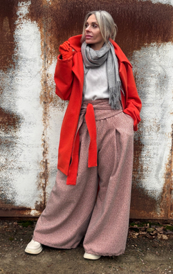 Палаццо + кушак /пальтовая