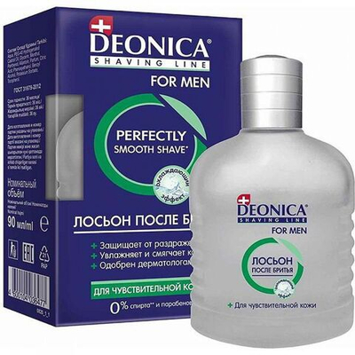 DEONICA FOR MEN лосьон п/бритья д/чувст.кожи 90мл.