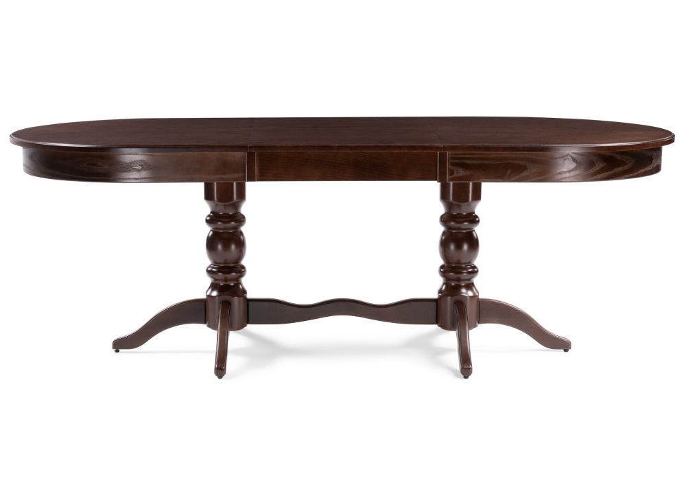 Деревянный стол Дейвер 160(220)х100х76 орех темный