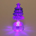 Сувенир с подсветкой «Лесная ёлочка» 7,5*2 см , голубой