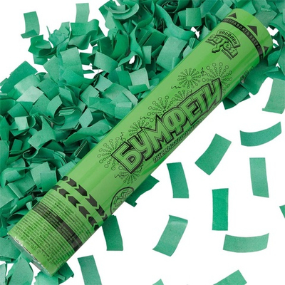 Хлопушка Бумфети 30см конф бум зеленое