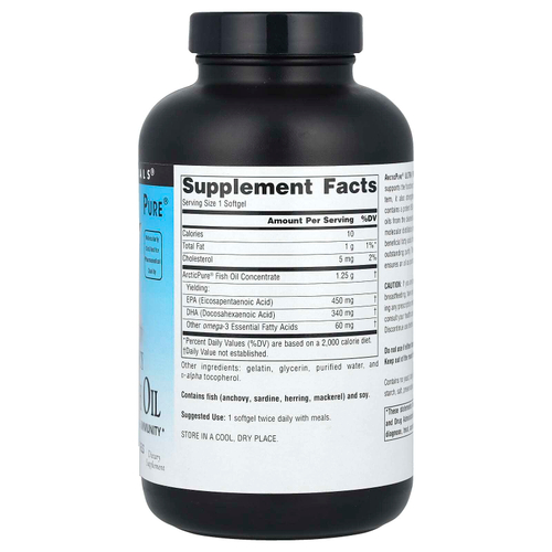 Source Naturals, Arctic Pure® рыбий жир с омега-3, сверхэффективный, 850 мг, 120 мягких таблеток