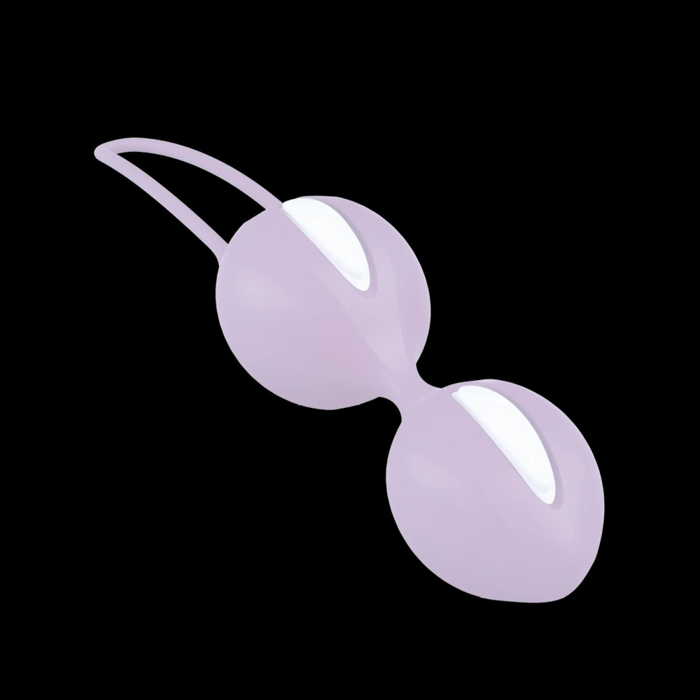 Сиреневые вагинальные шарики Smartballs Duo (Цвет: фиолетовый)