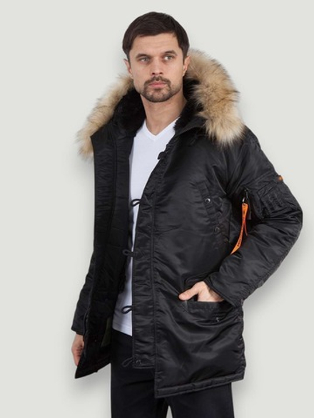 Куртка Аляска N-3B Husky II Nord Storm (черный - black/black)