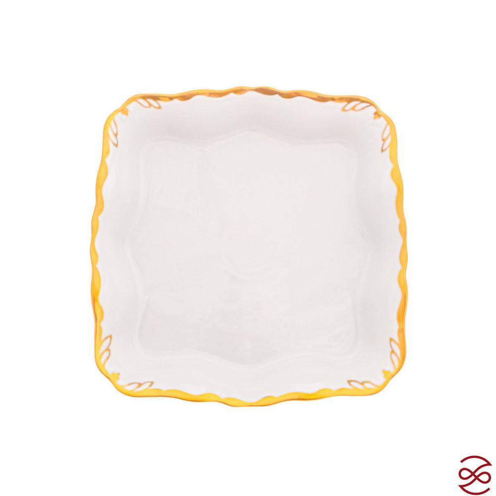 Салатник квадратный на ножке Queen's Crown Prestige 23 см