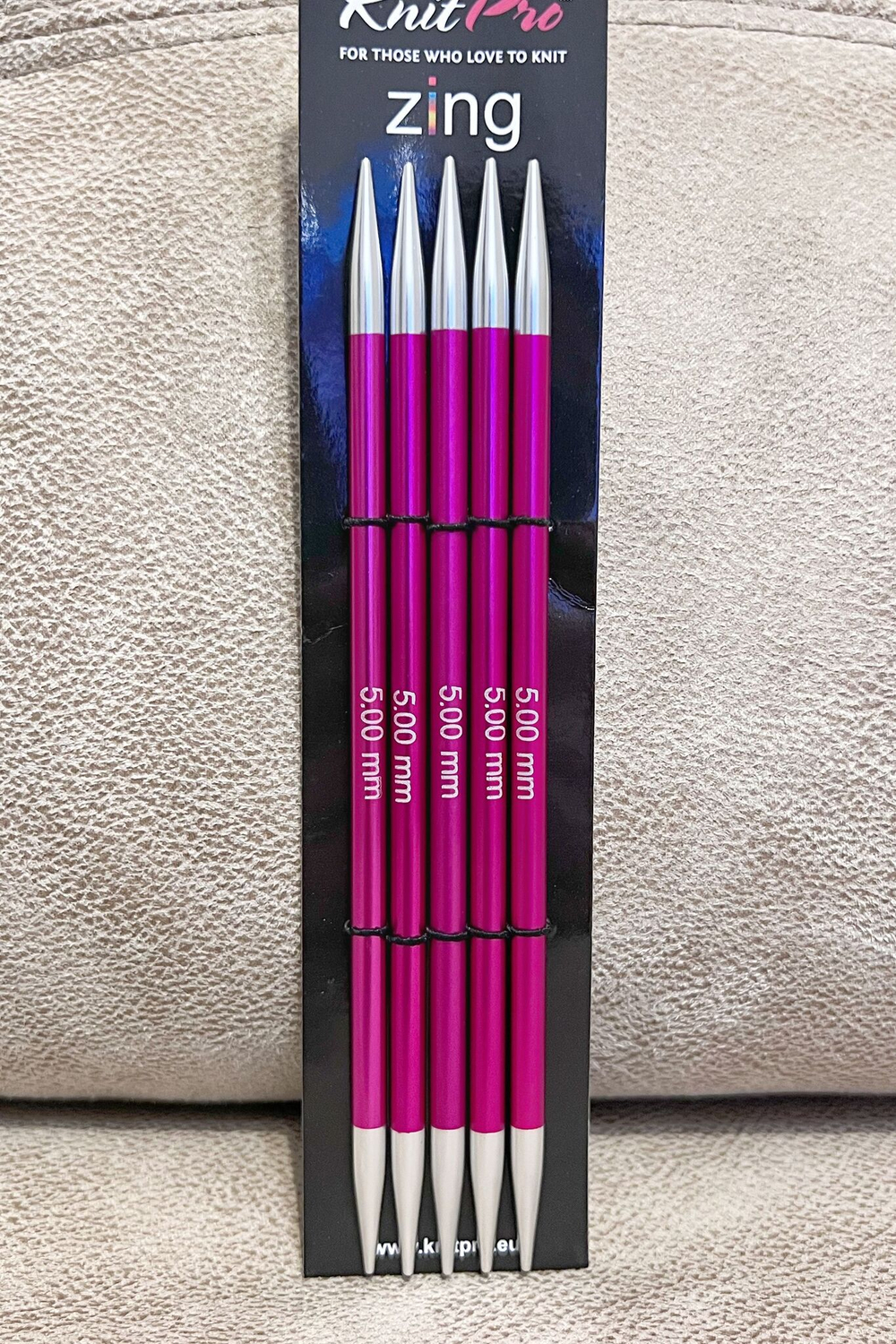 Спицы чулочные Zing 2,75мм/20см, KnitPro