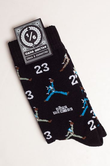 Носки 1/6 23 Февраля Джордан-Все (махровые) (Черный (Черный), 40-44)