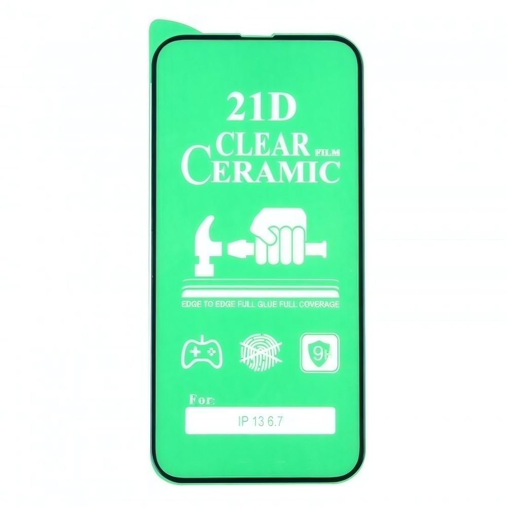 Пленка Ceramic iPhone 13 Pro Max противоударное, 012537-1 Черный