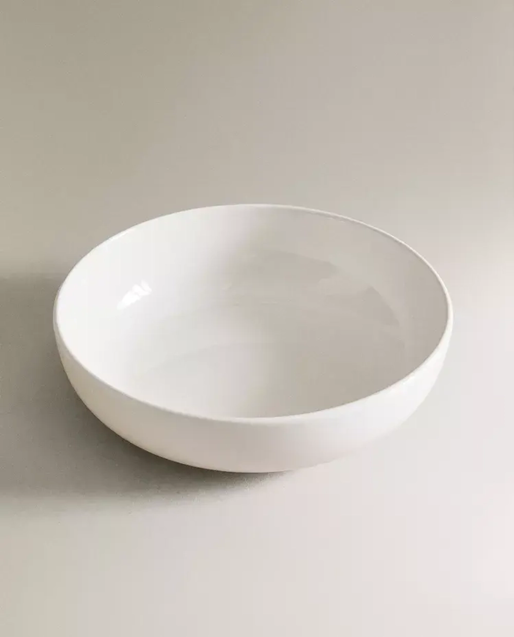 ZARA HOME ГЛУБОКАЯ ТАРЕЛКА ИЗ КЕРАМИКИ, БЕЛЫЙ