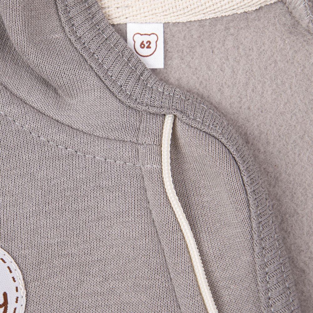 Комбинезон с капюшоном "Пепел" утепленный 0+