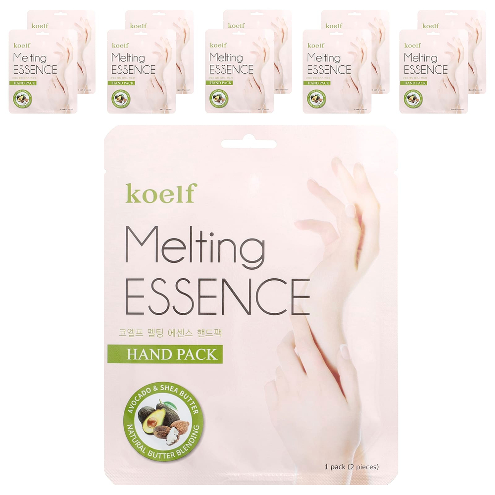 Koelf, Melting Essence Hand Pack, маска для рук, 10 пар