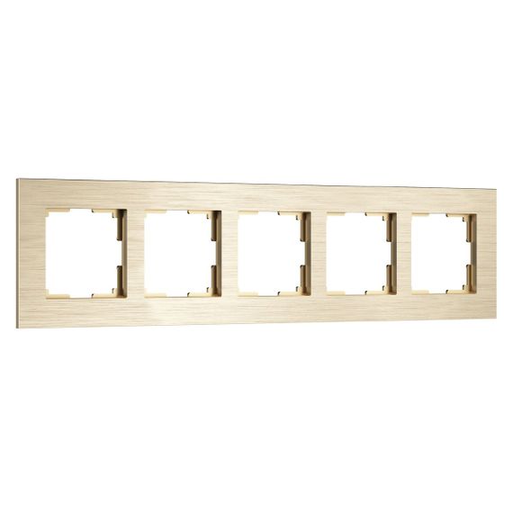 Рамка Werkel AluMax на 5 постов шампань W0053511 4690389214363