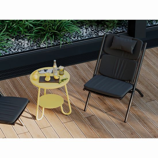 Столик stian, D50 см, желтый