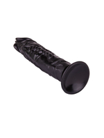 Фаллоимитатор LOVETOY – чёрный, на присоске, 19,5 см