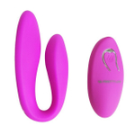 Вибромассажер для пар на дистанционном управлении Letitia (10 режимов ) (Цвет: фуксия)
