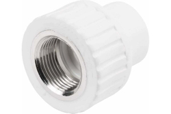 Муфта комбинированная PPR внутр. р. 20х1/2, белый, РТП (10652)