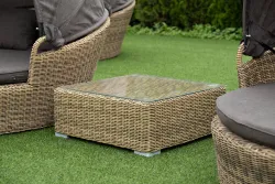 "Лунго" журнальный столик плетеный, цвет соломенный