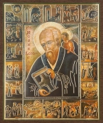 Икона "Иоанн Богослов" апостол, 10х12 на МДФ-6