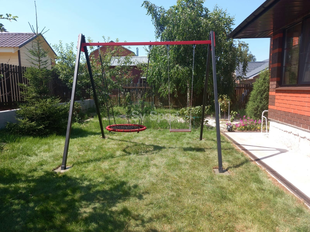 Монтаж уличных качелей Sv Sport