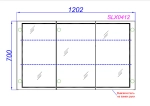 Зеркальный шкаф Aqwella Simplex 120 SLX0412 белый