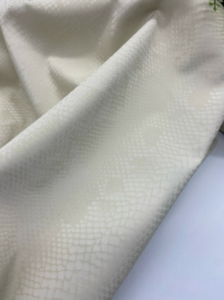 Кожа стрейч на флисе крем