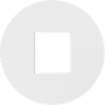 Накладка 1-я для розеток RJ45, TV, SAT, HDMI,  глянцевый белый,  серия D16