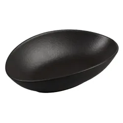 Салатник 700 мл 25*16 см h6,4 см Wave Up Smooth Black Raw Stellar P.L. Proff Cuisine [1]