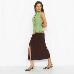 Комплект с юбкой женственный Игра контраста (2 в 1) (46 размер)