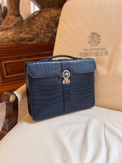 Портфель Stefano Ricci из кожи крокодила