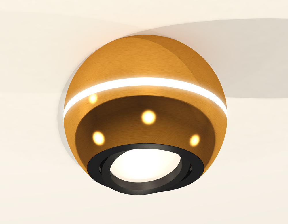 XS1105010 PYG/PBK золото желтое полированное/черный полированный MR16 GU5.3 LED3W 4200K(C1105,N7002)
