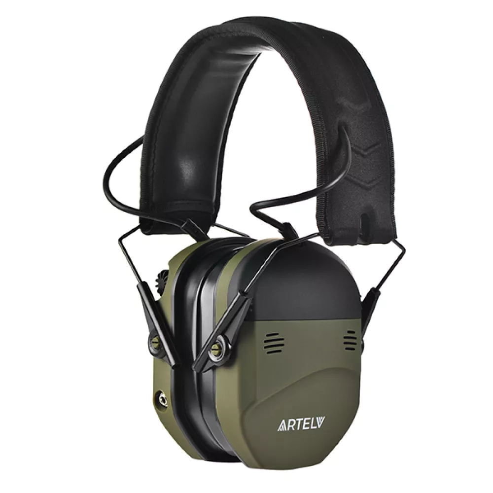 Активные наушники ARTELV КРЕЧЕТ II, гелевые амбушюры, зелёные (AKRGG2)