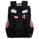 Ранец GRIZZLY анатомическая спинка, с мешком для обуви, для девочек, "SPARKLING EYES", 33х25х13 см, RAm-584-4/1