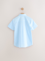 Рубашка с коротким рукавом для мальчика Next AB7-083, Голубой