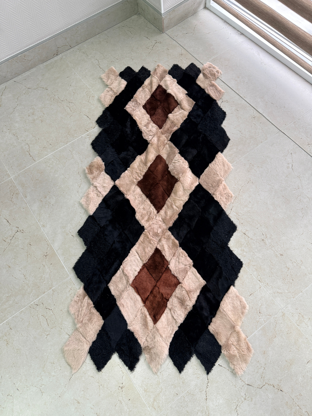 Меховой Коврик прикроватный накидка на кресло из овчины