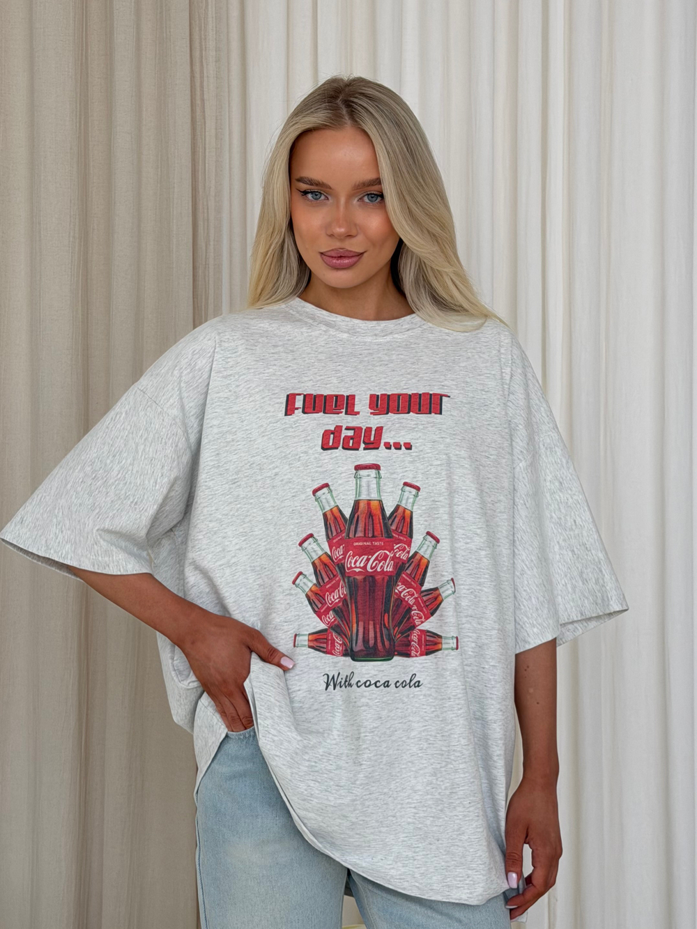 Футболка Coca-cola серый
